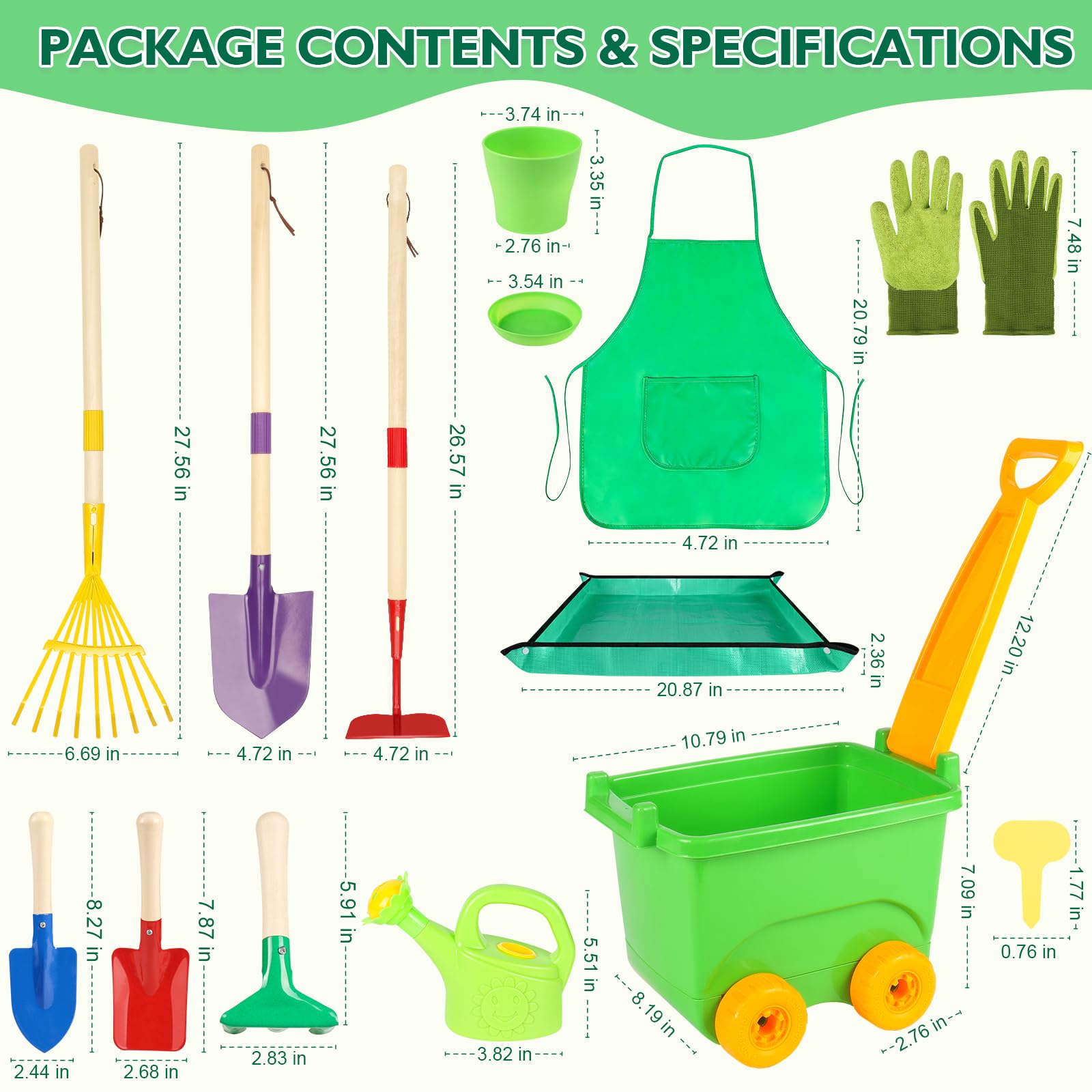 Plant labels included for seedling care