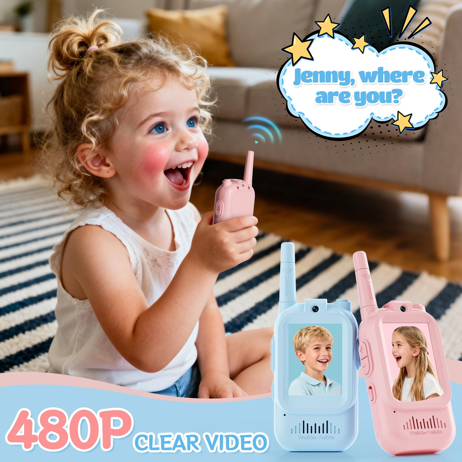 Walkie talkies with Original Baby Robot Alien voice modes