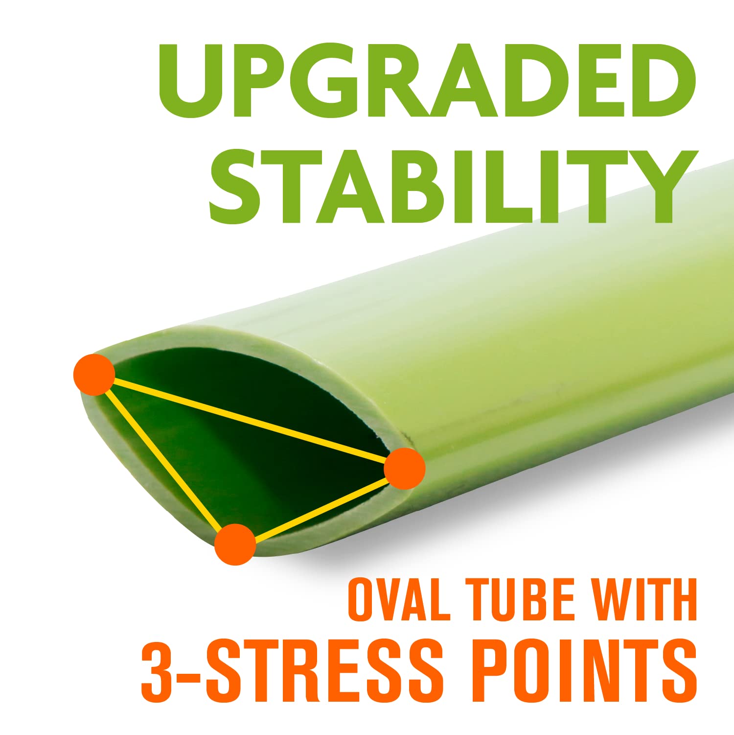 Fiberglass poles providing stability for badminton net