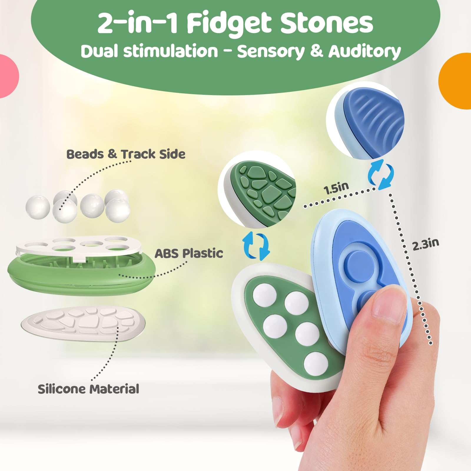 Fidget Stone pocket size portable desk toy