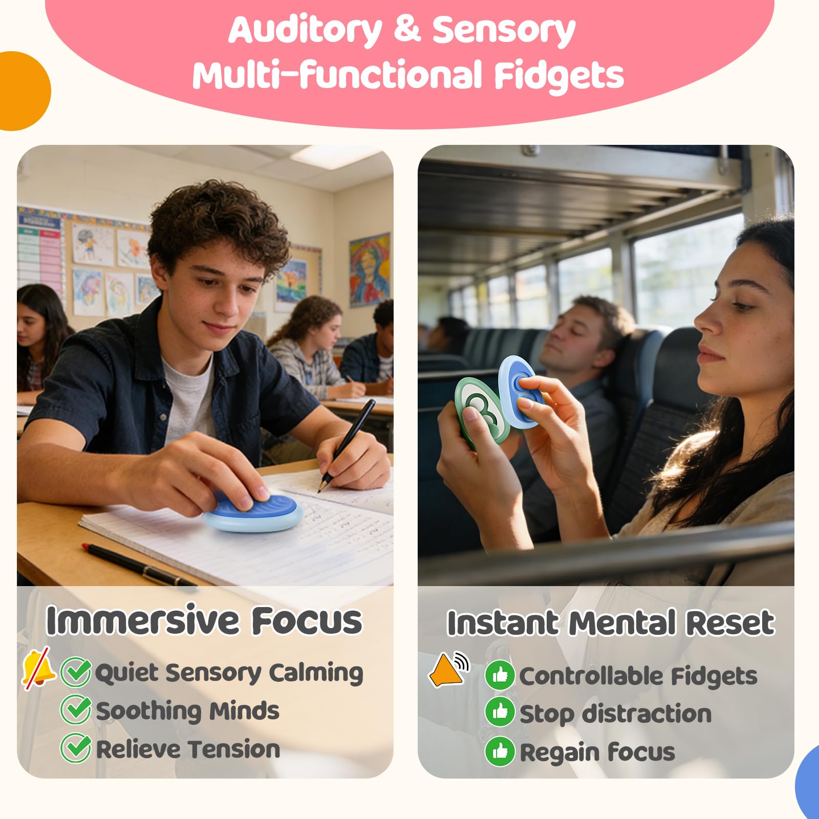 Fidget Stone silent mode for meetings