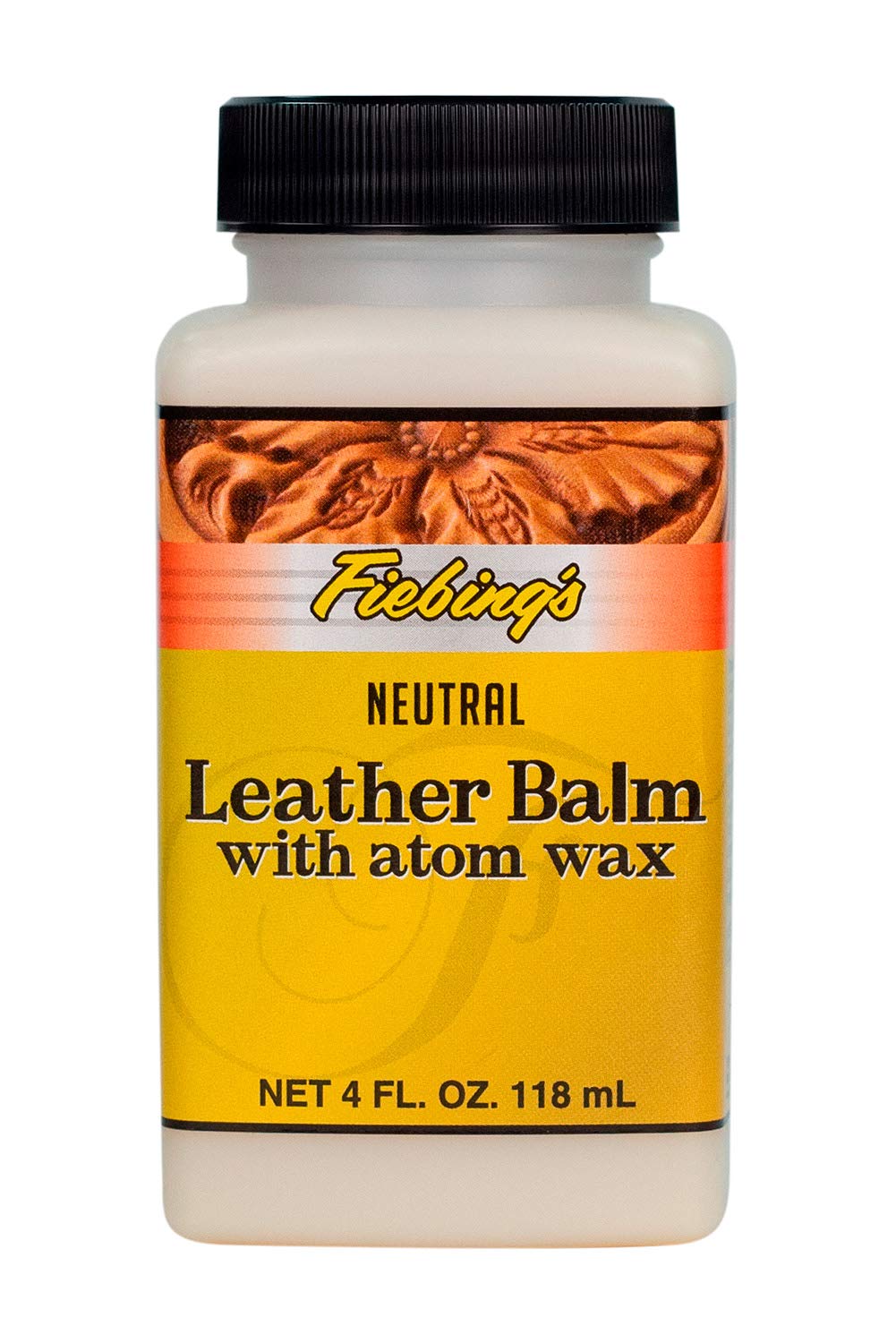 Fiebing's Leather Balm with Atom Wax Neutral 4 oz bottle