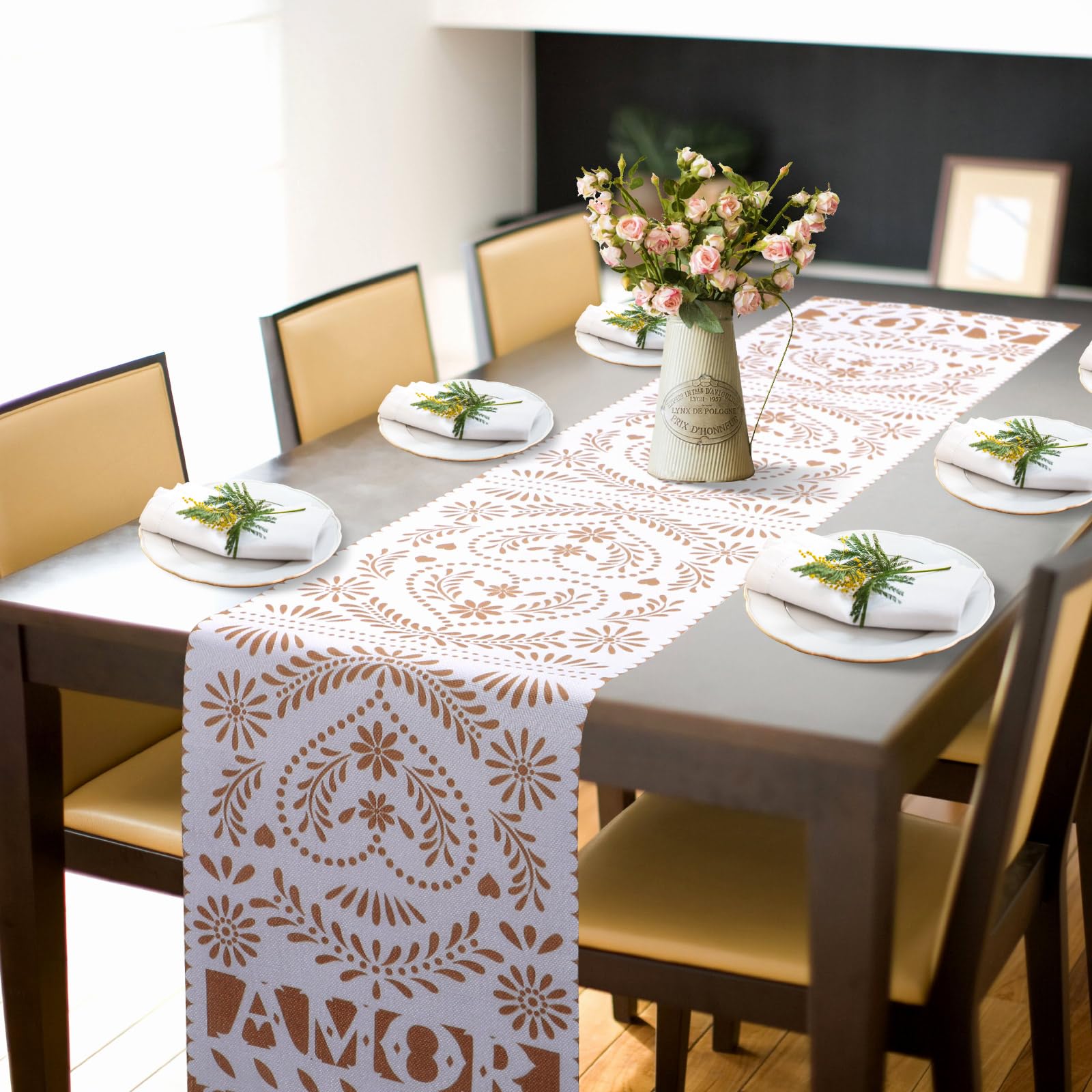 Durable reusable table runner for Cinco de Mayo