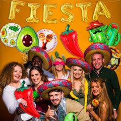 Fiesta Balloons Letter Banner included in package