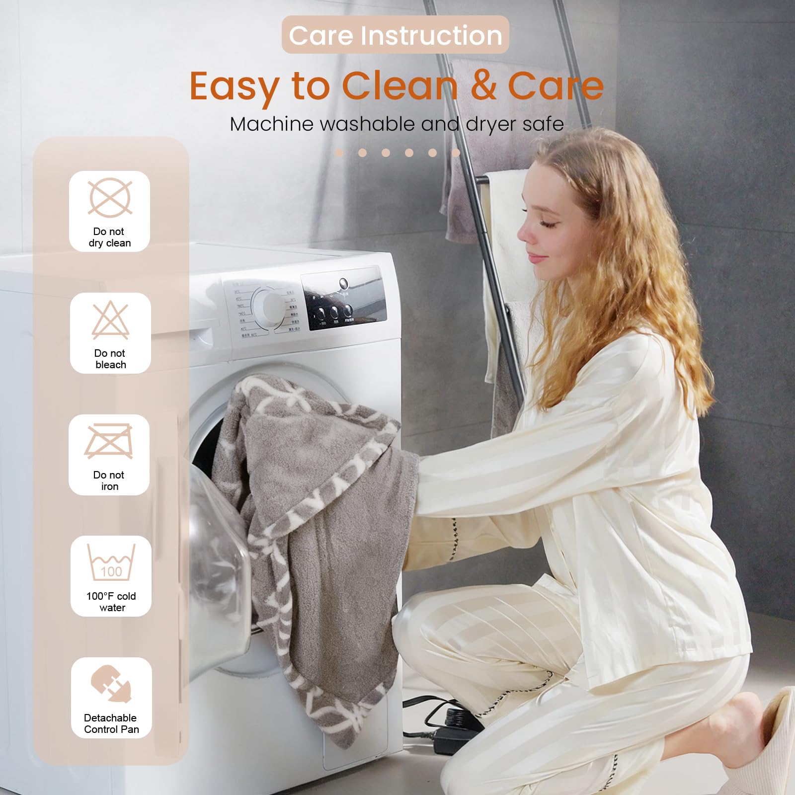 ETL certified heated blanket with overheat protection