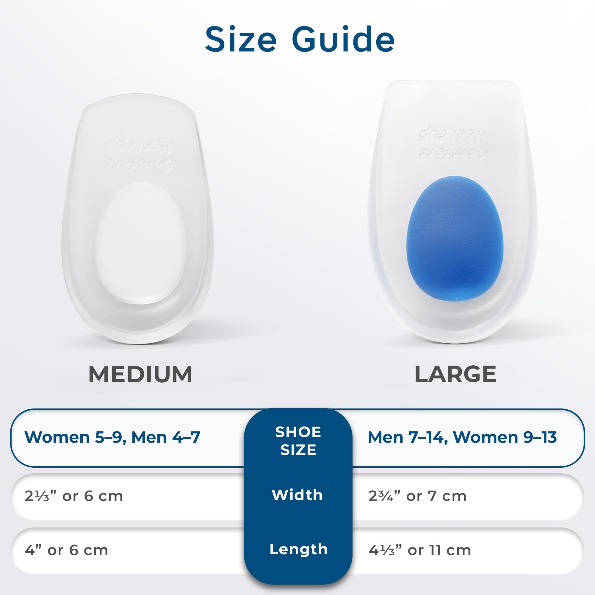 Figly heel pads for men and women in assorted shoes