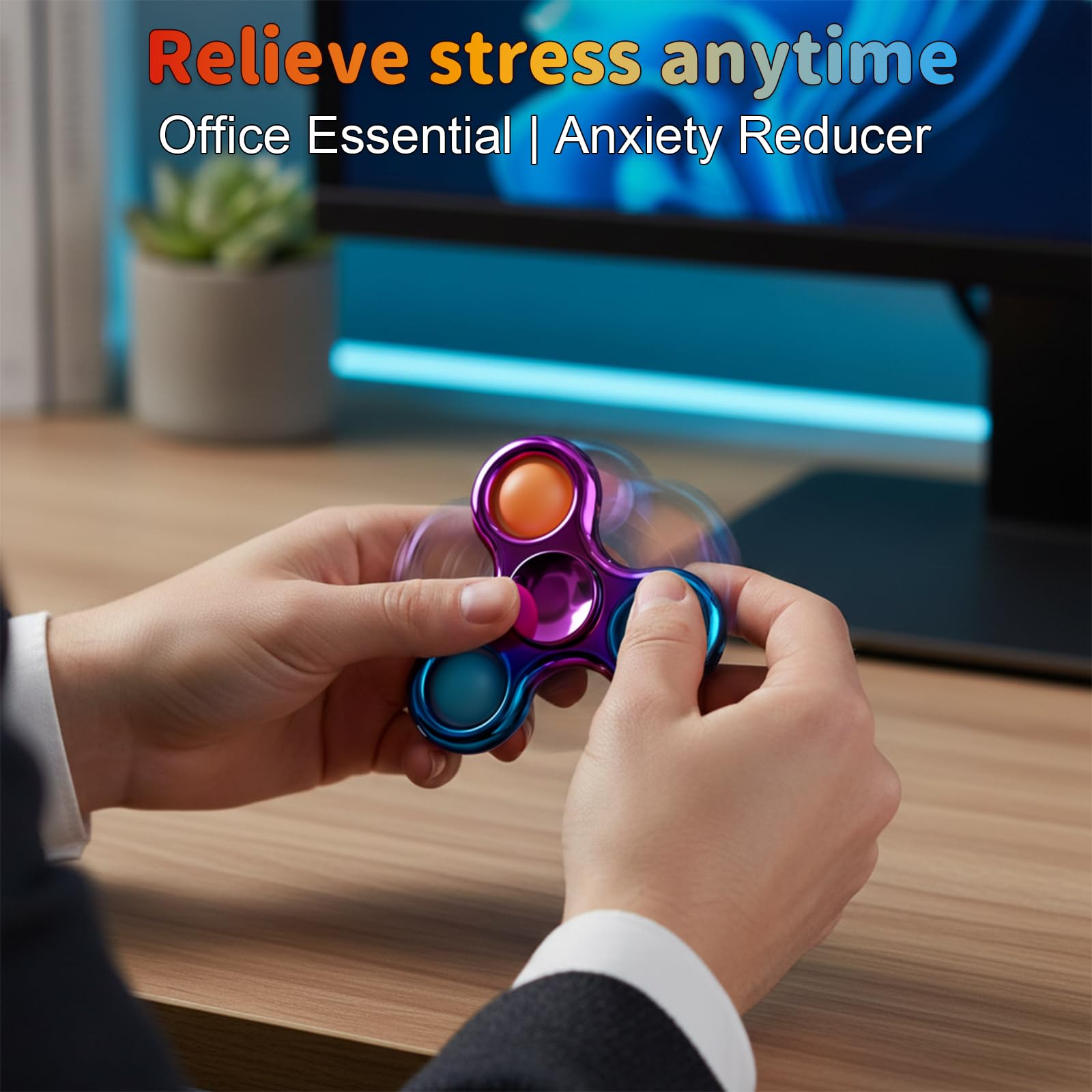 Figrol Fidget Toys 3 Pack stress relief use at work or home