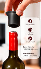 food-grade silicone wine stopper close up