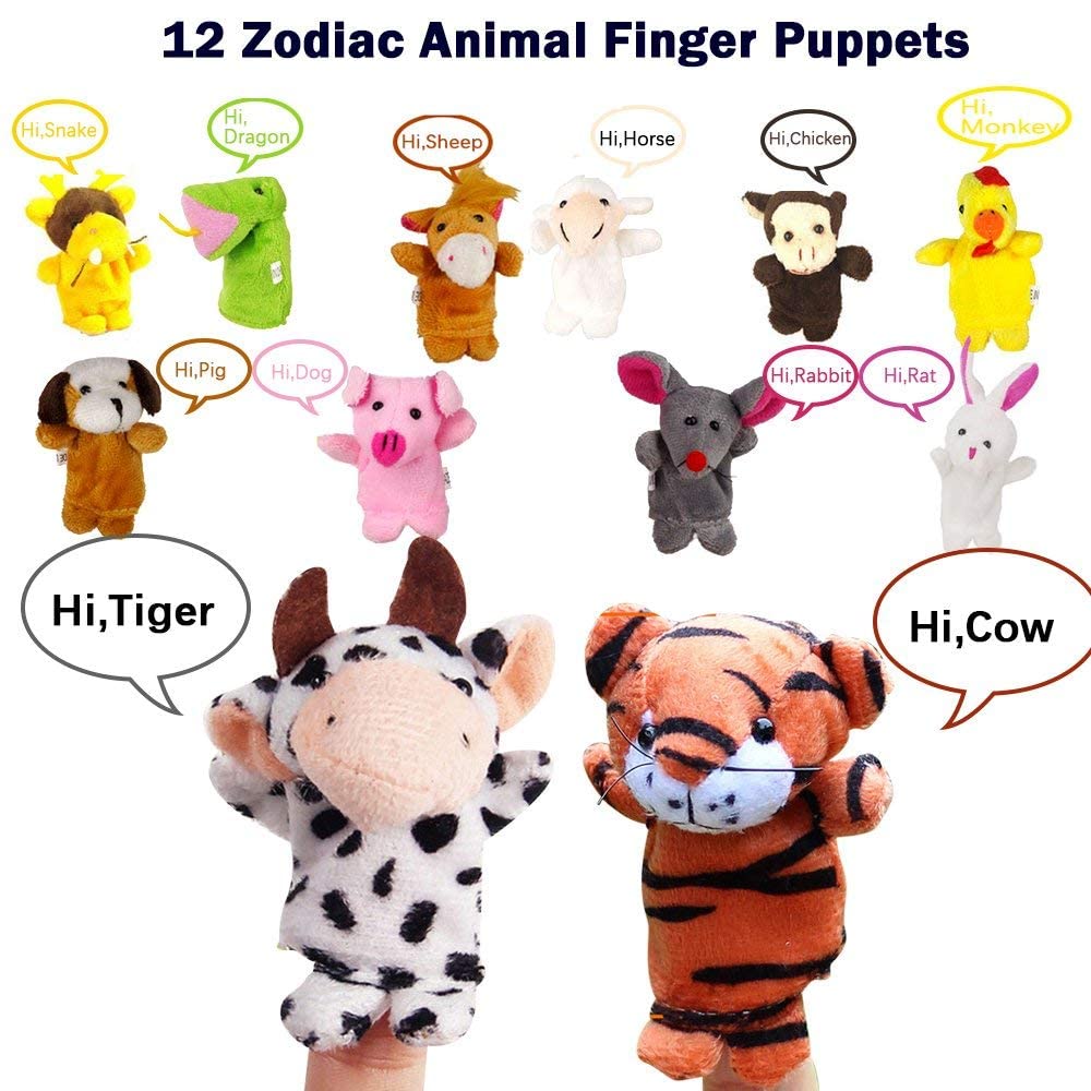 Ox finger puppet from 12Pcs Finger Puppets Set
