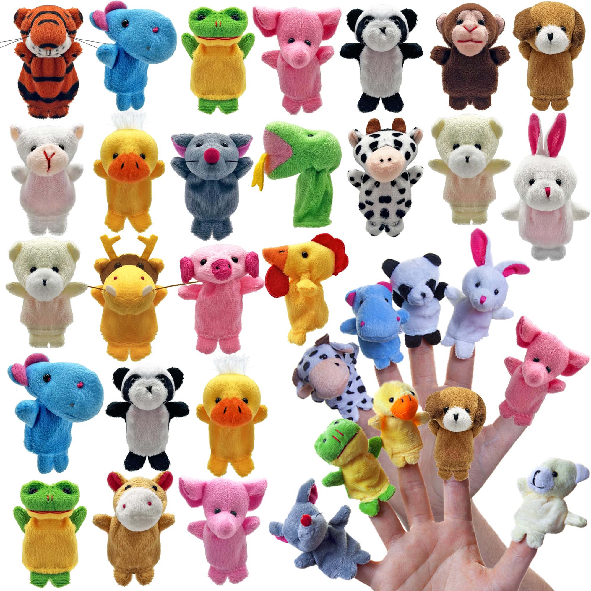 Finger puppets set 24 pcs for storytelling