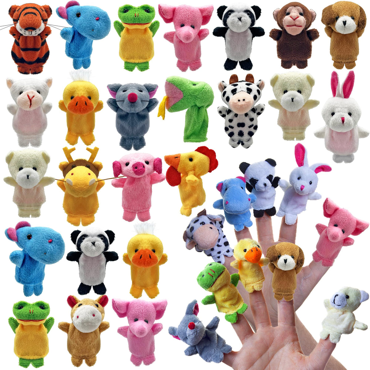 Finger puppets set 24 pcs for storytelling