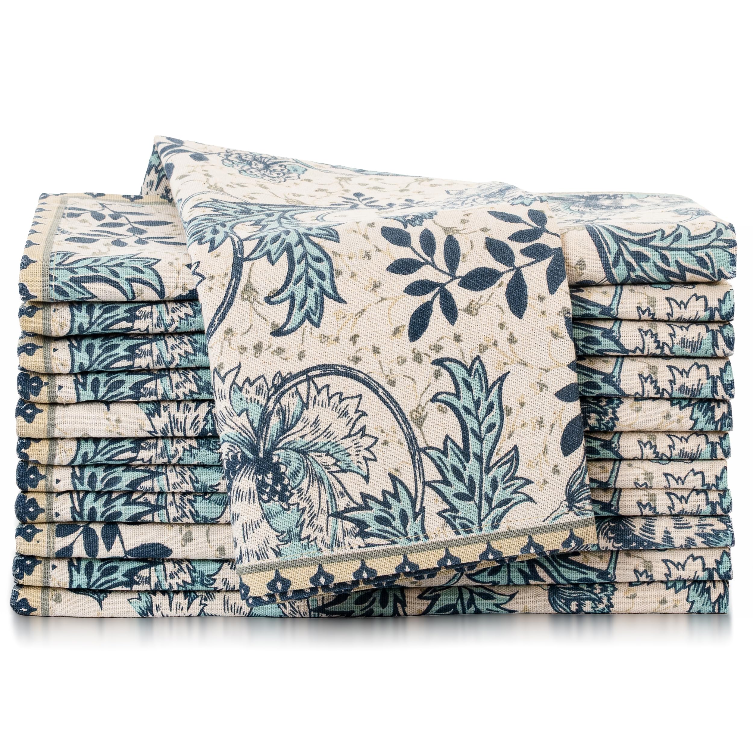 FingerCraft multicolor floral printed 20x20 inch napkins