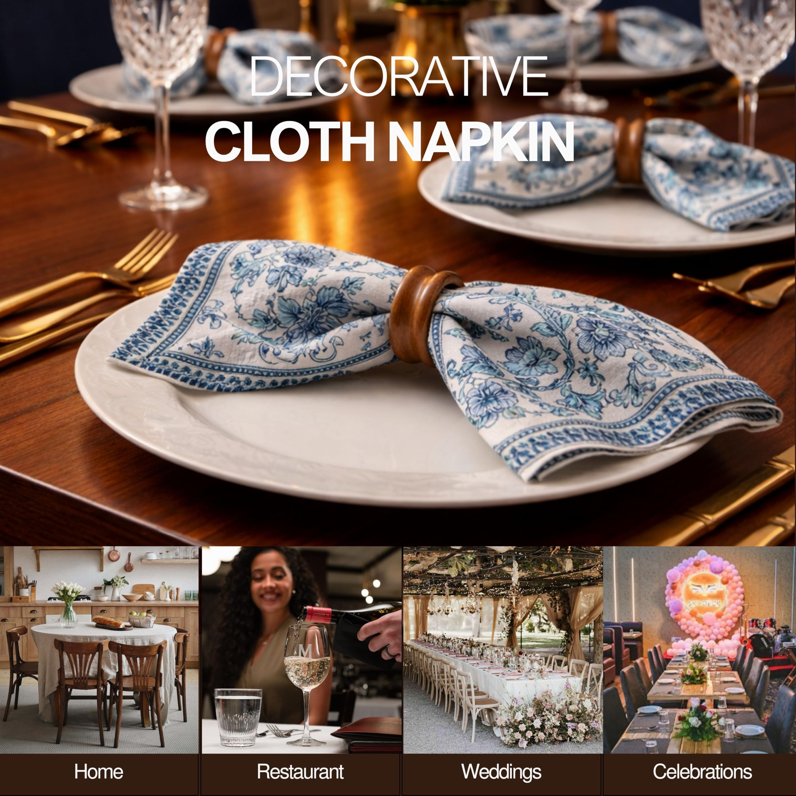 Made in India FingerCraft napkins for hotel quality service