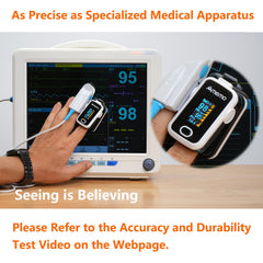 Carrying case for pulse oximeter with silicone cover