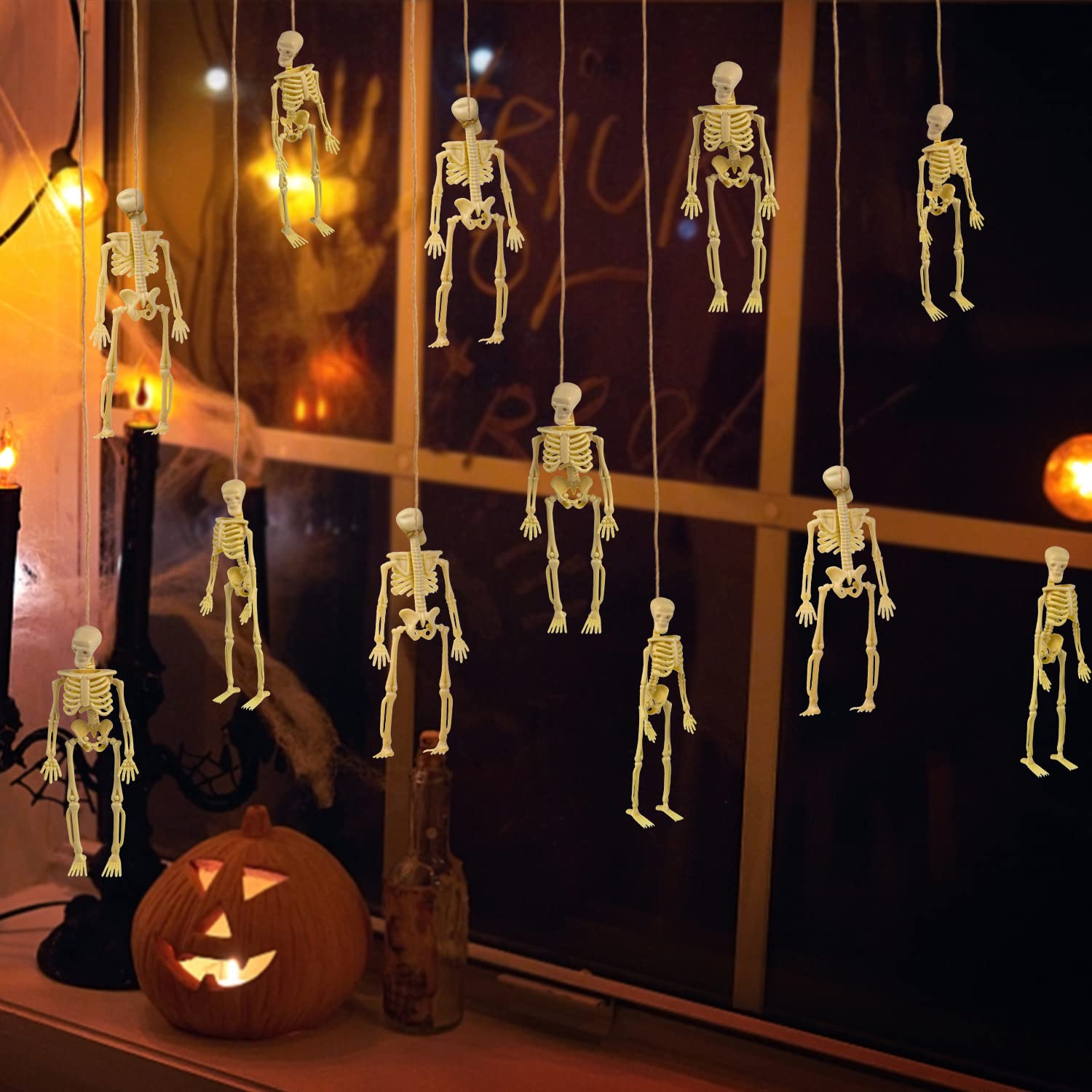 Halloween decor skeletons suitable for desktop hanging garland