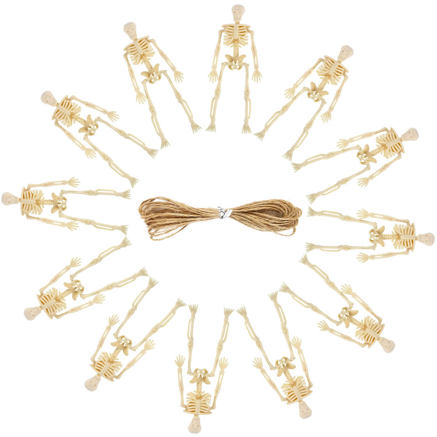 Skeleton figurines for crafts and seasonal displays