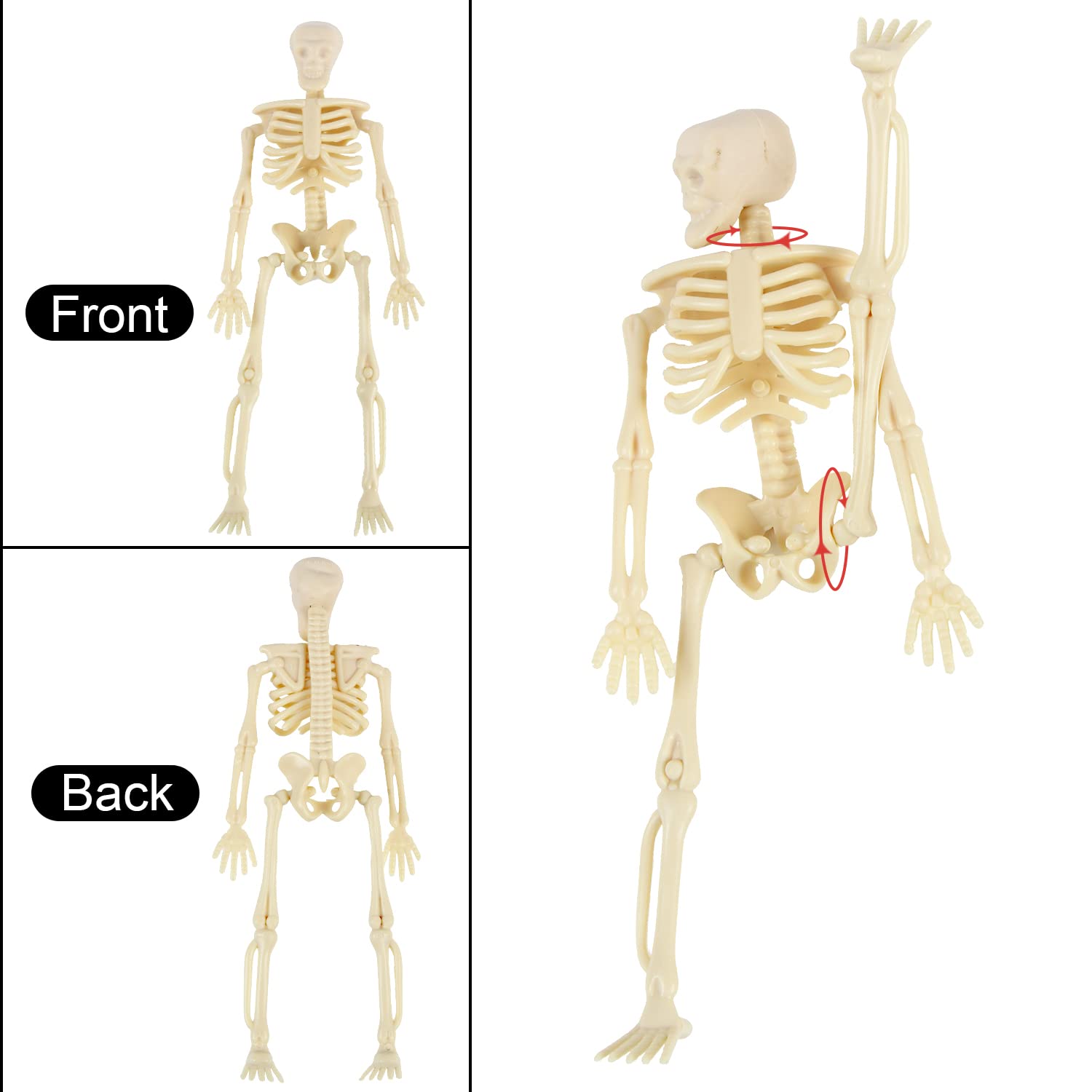 FINGOOO skeletons used as party favors and haunted house decor
