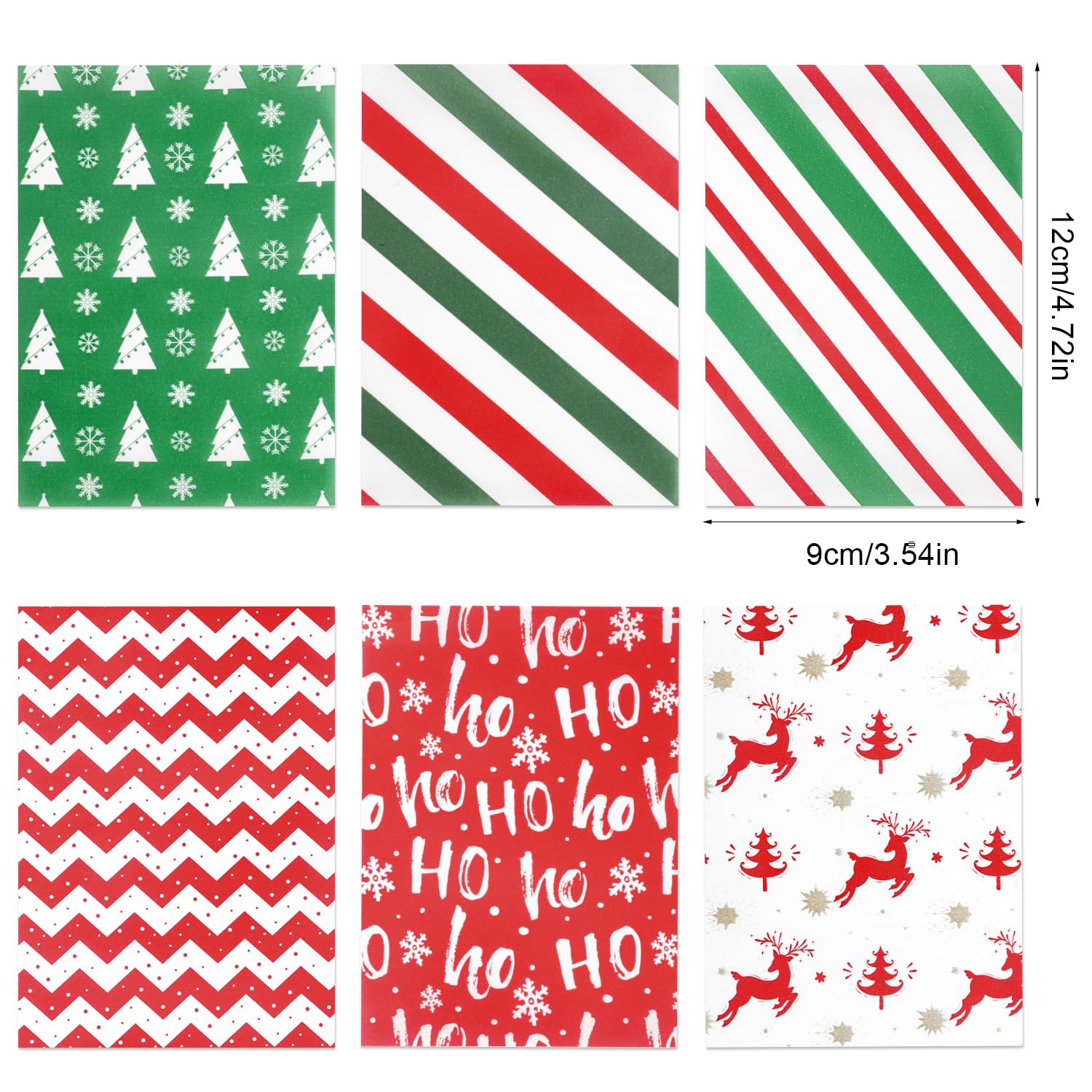 Wax paper wrappers for caramels and chocolates 12x9 cm