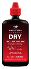 Finish Line Dry Chain Lubricant 4 oz bottle packaging