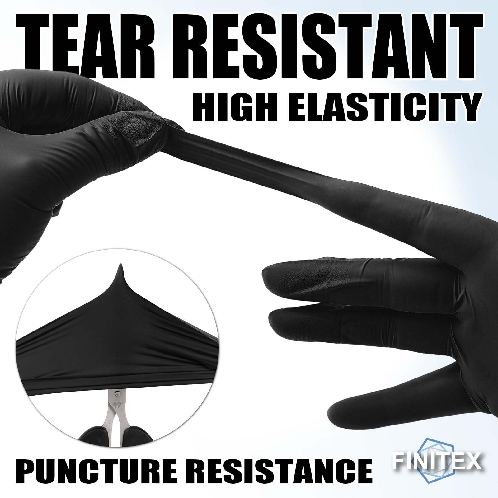 FINITEX nitrile gloves secure fit