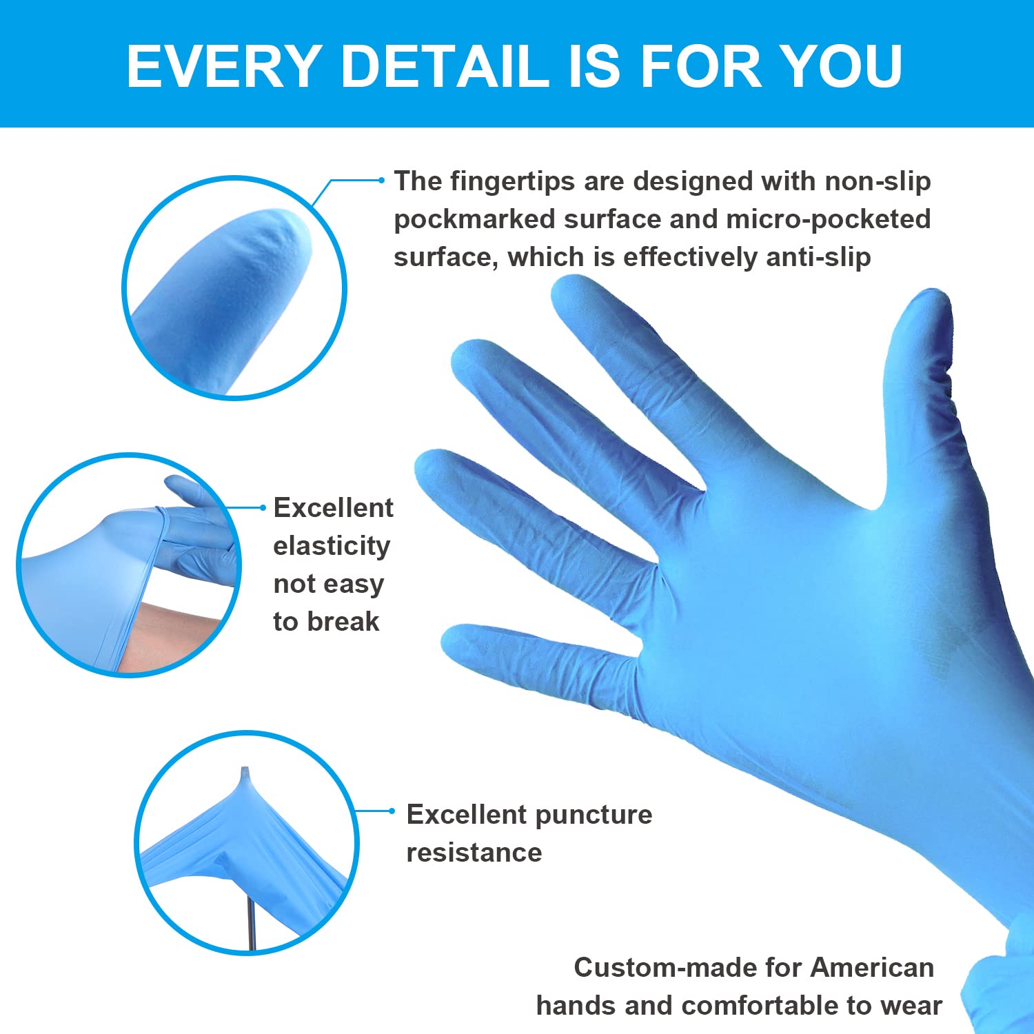 finitex nitrile disposable gloves touchscreen compatible