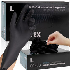 FINITEX black nitrile gloves size L 5mil 100pcs medical exam