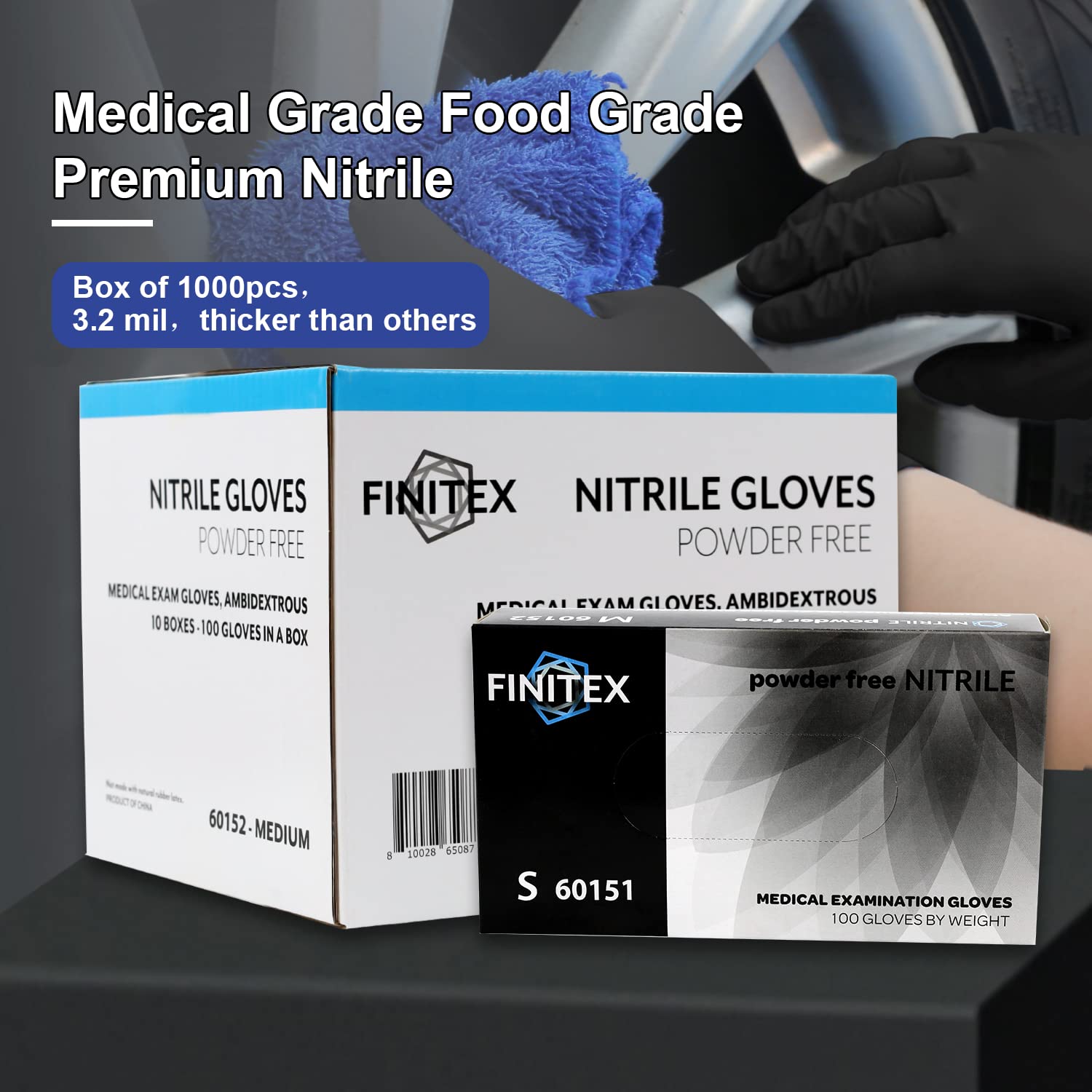 FINITEX nitrile gloves professional use