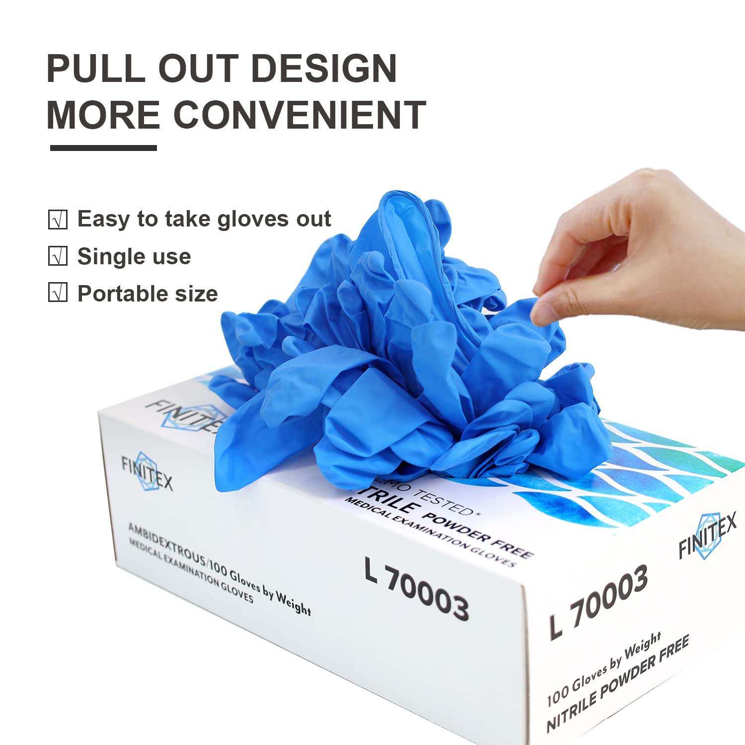 finitex nitrile gloves for beauty salon and tattoo