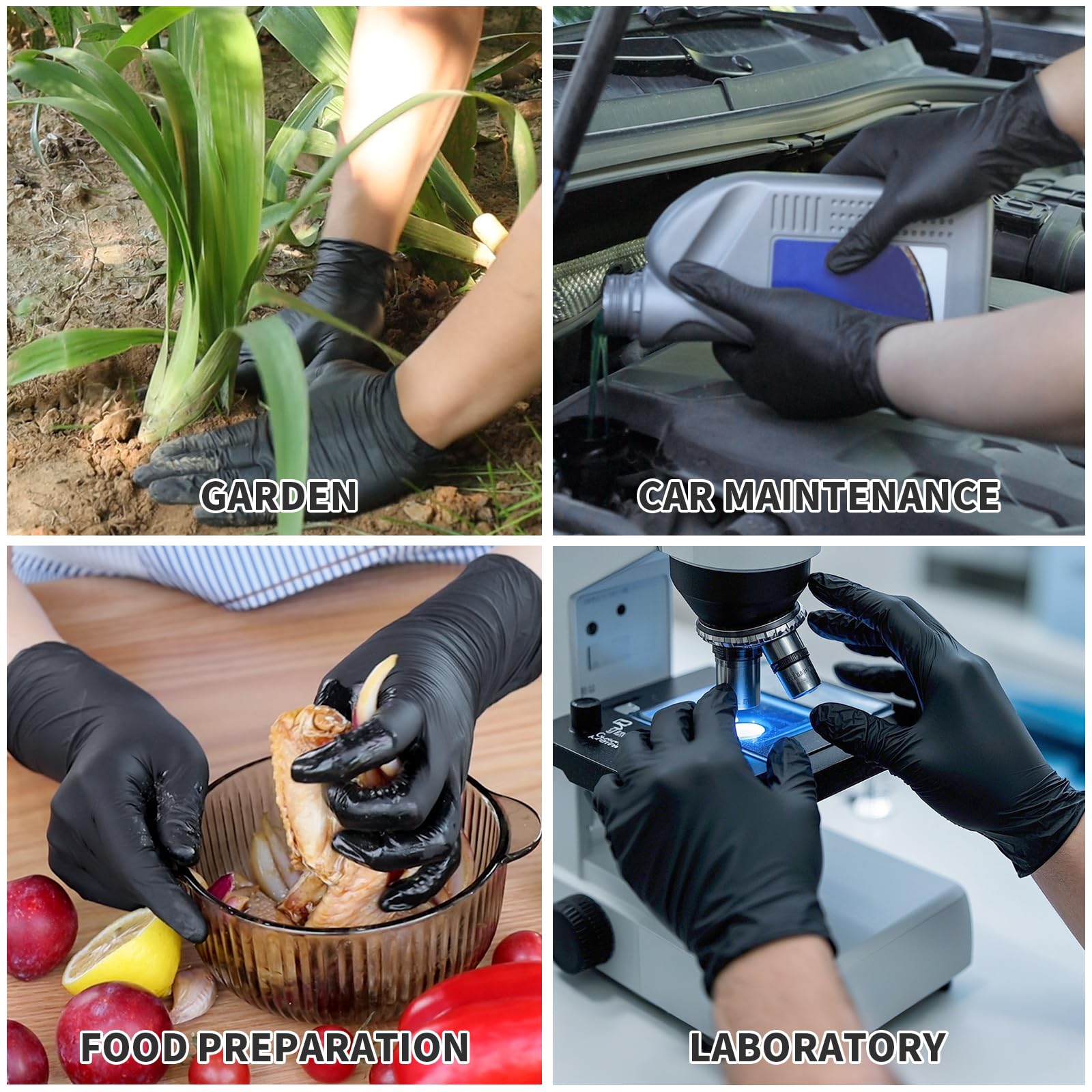 FINITEX nitrile gloves textured fingertips