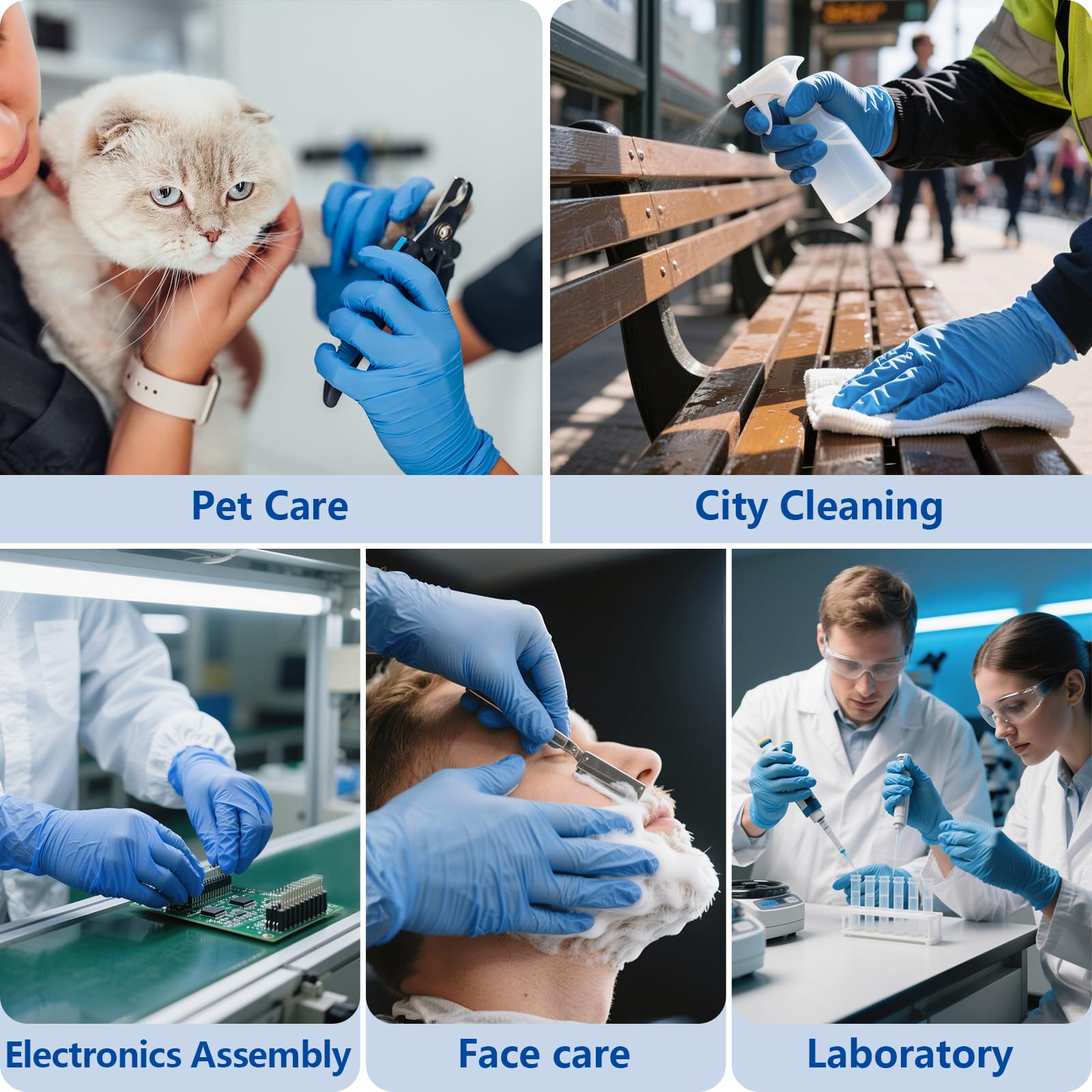 finitex nitrile gloves easy don and secure fit
