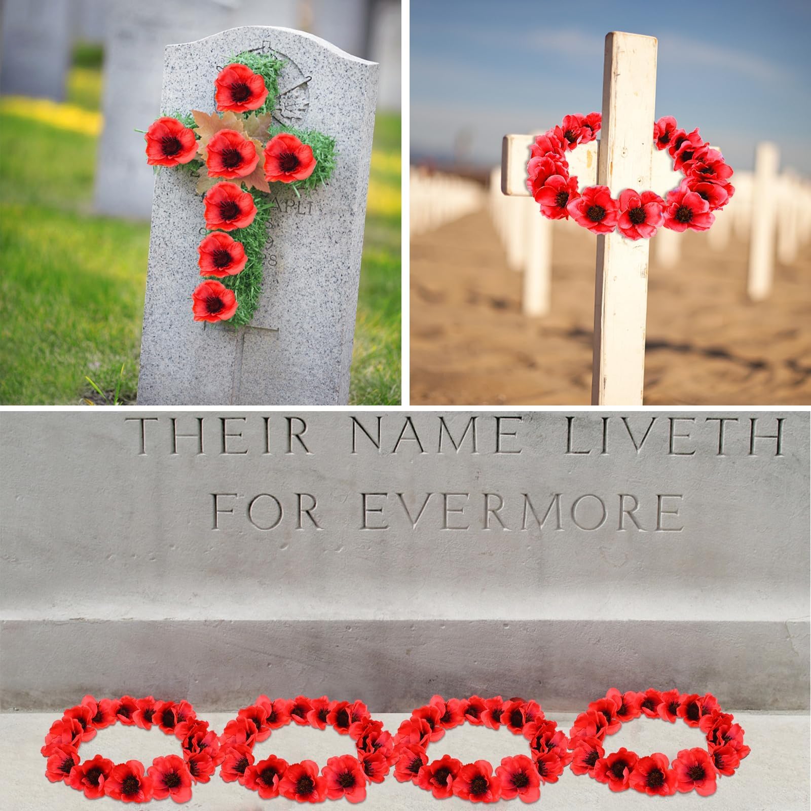 Veterans Day memorial poppies decor by FIONUPI