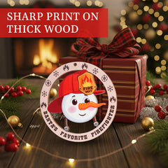 Gift idea firefighter ornament for men women kids