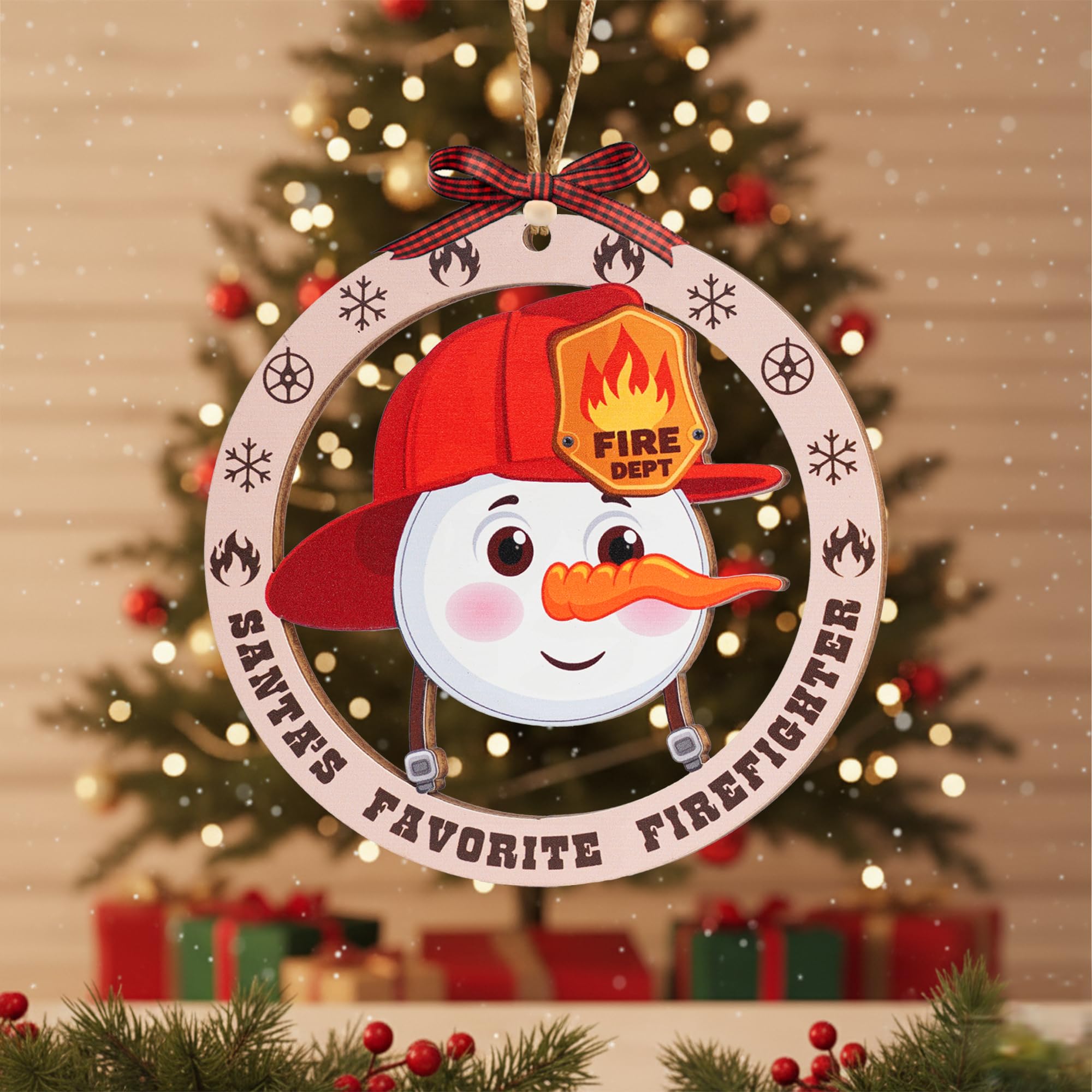 Fireman ornament holiday keepsake