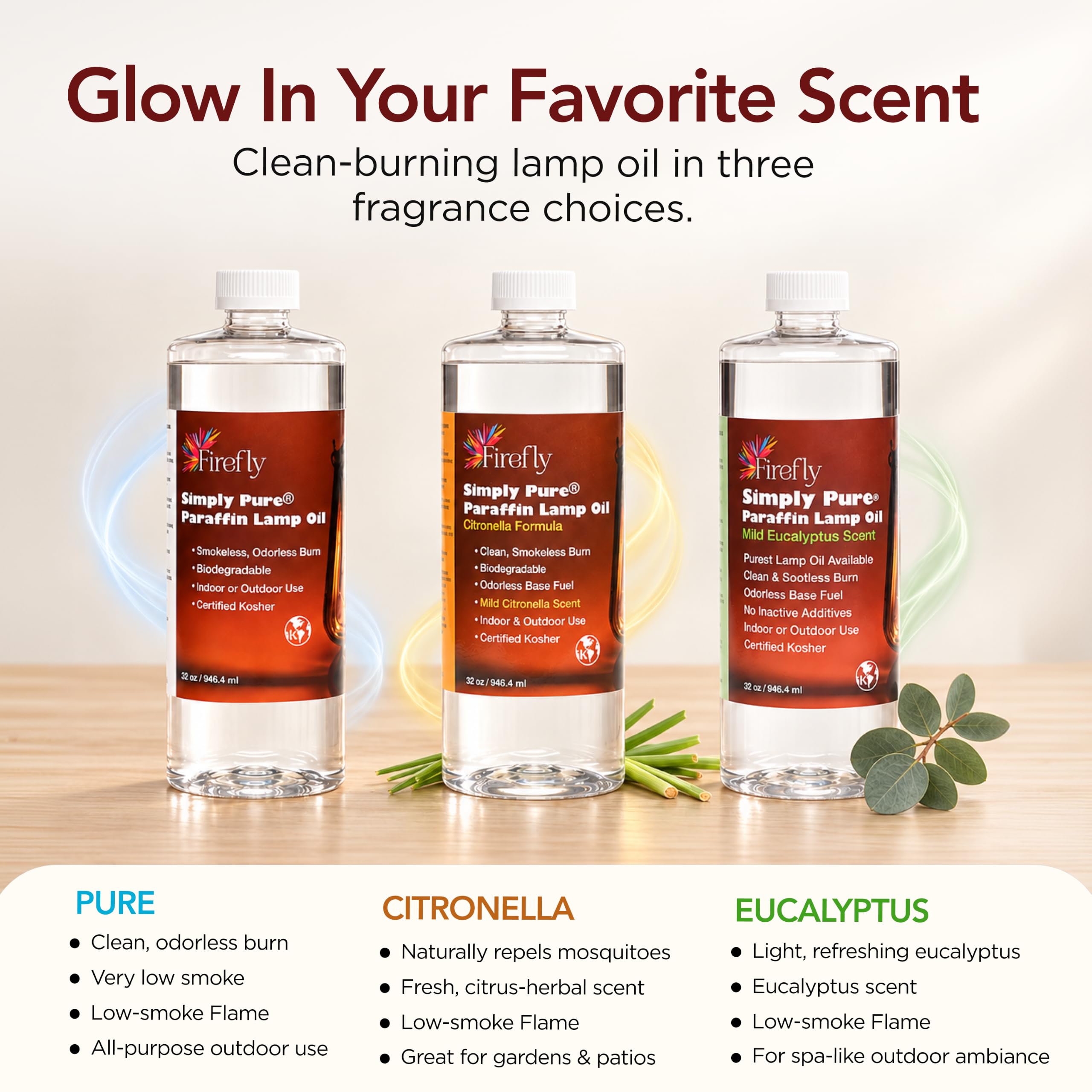 Indoor lamp oil 32 oz supply from Firefly