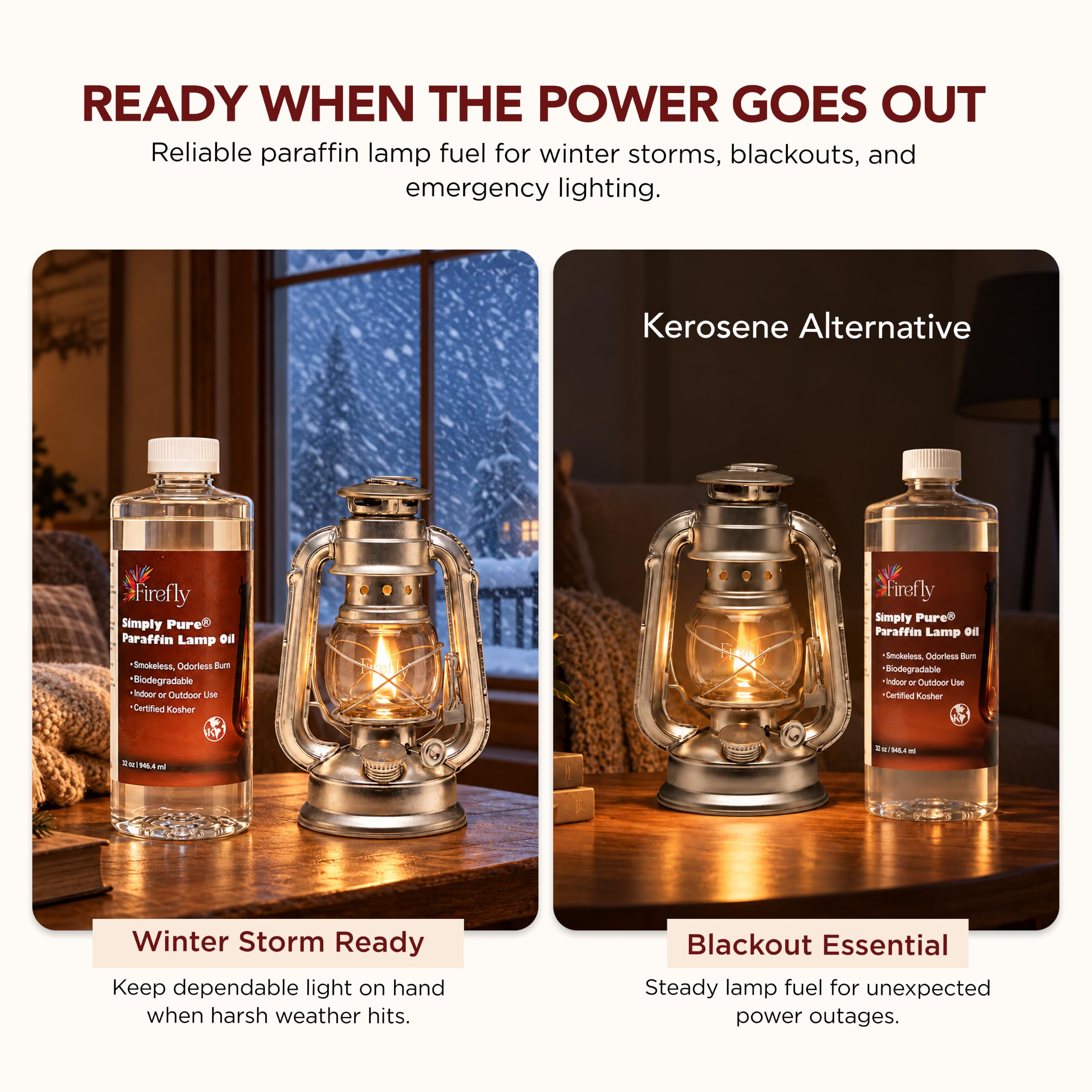 Firefly paraffin lamp oil suitable as kerosene lamp oil alternative