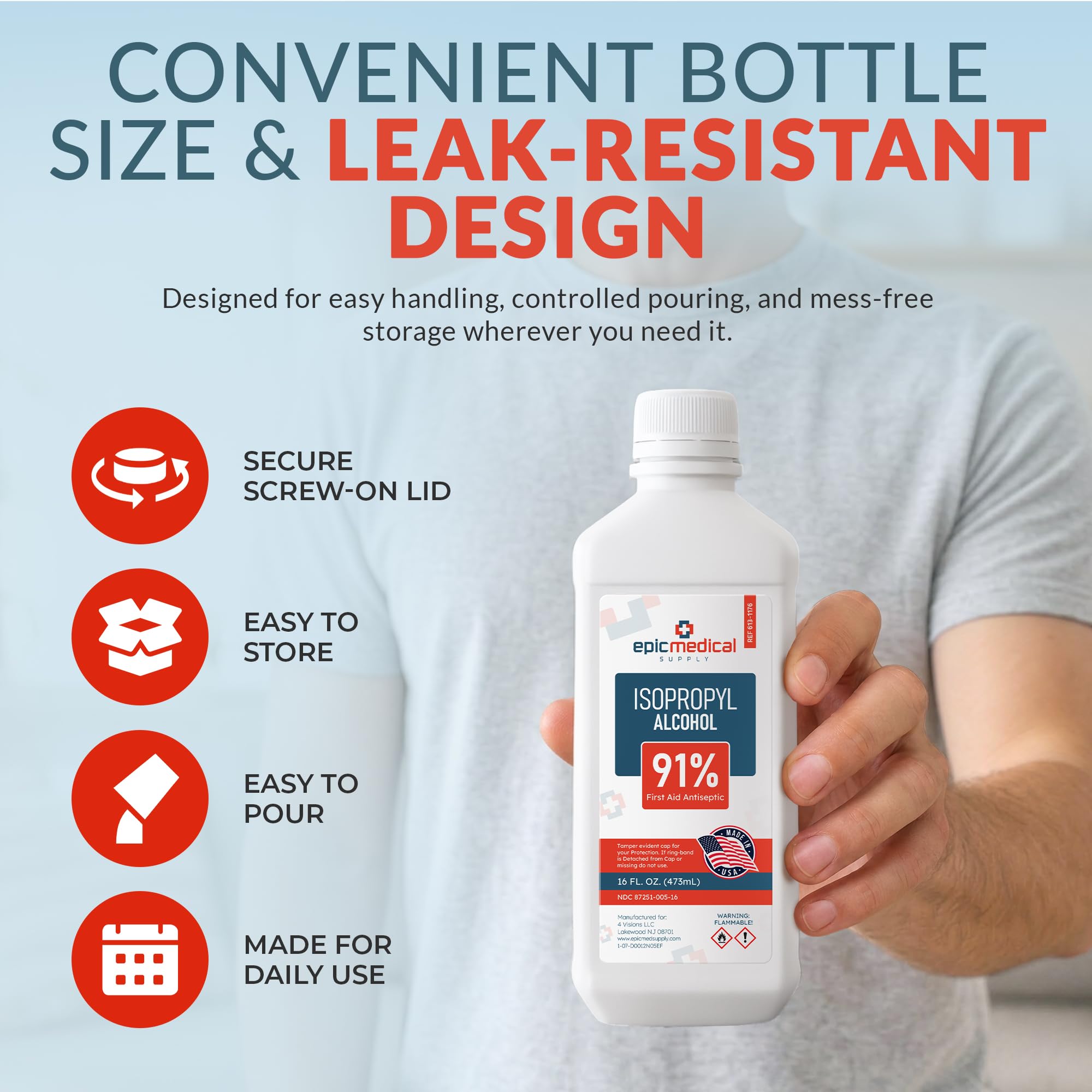 Epic Medical Supply isopropyl alcohol for tools