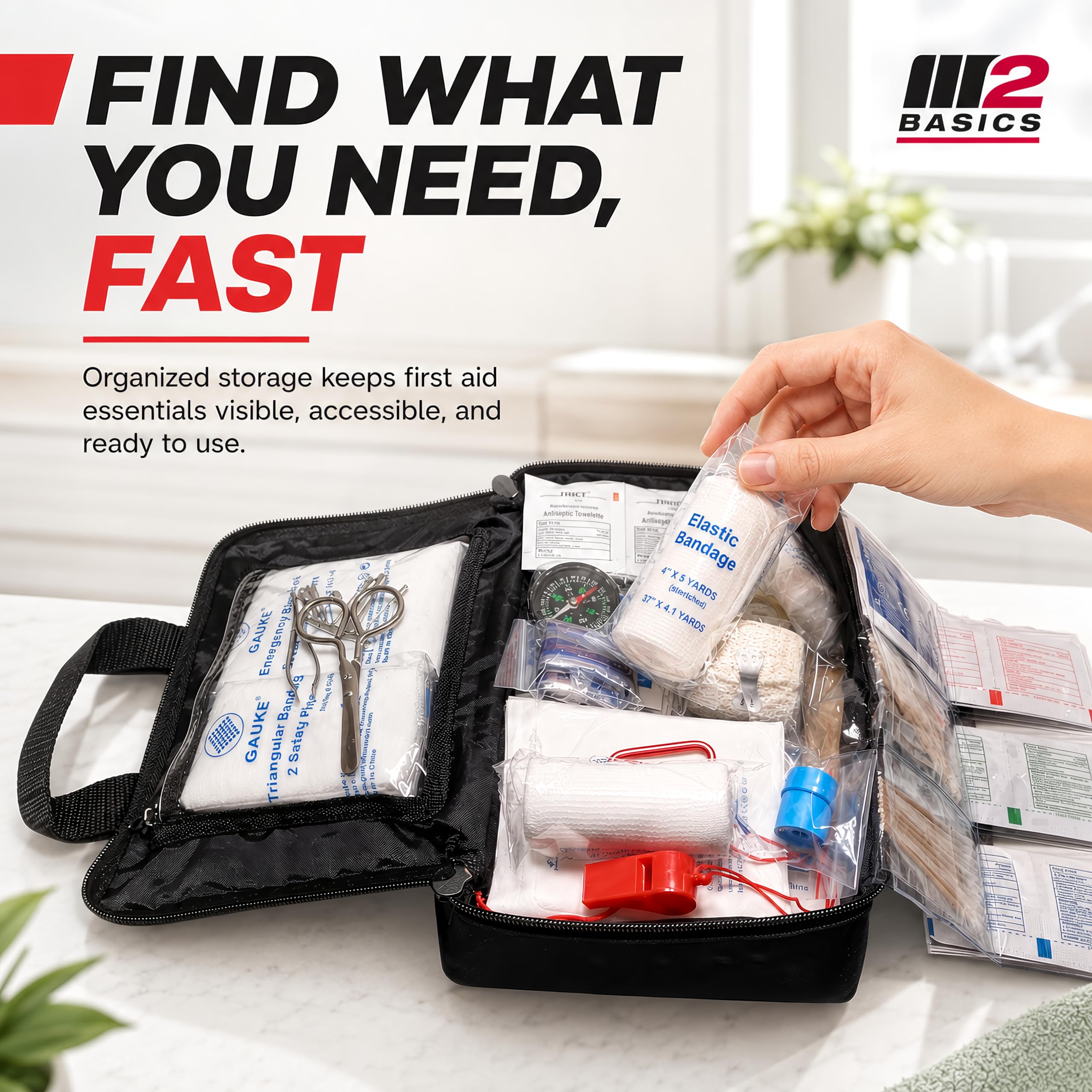 Road trip and outdoor ready first aid kit