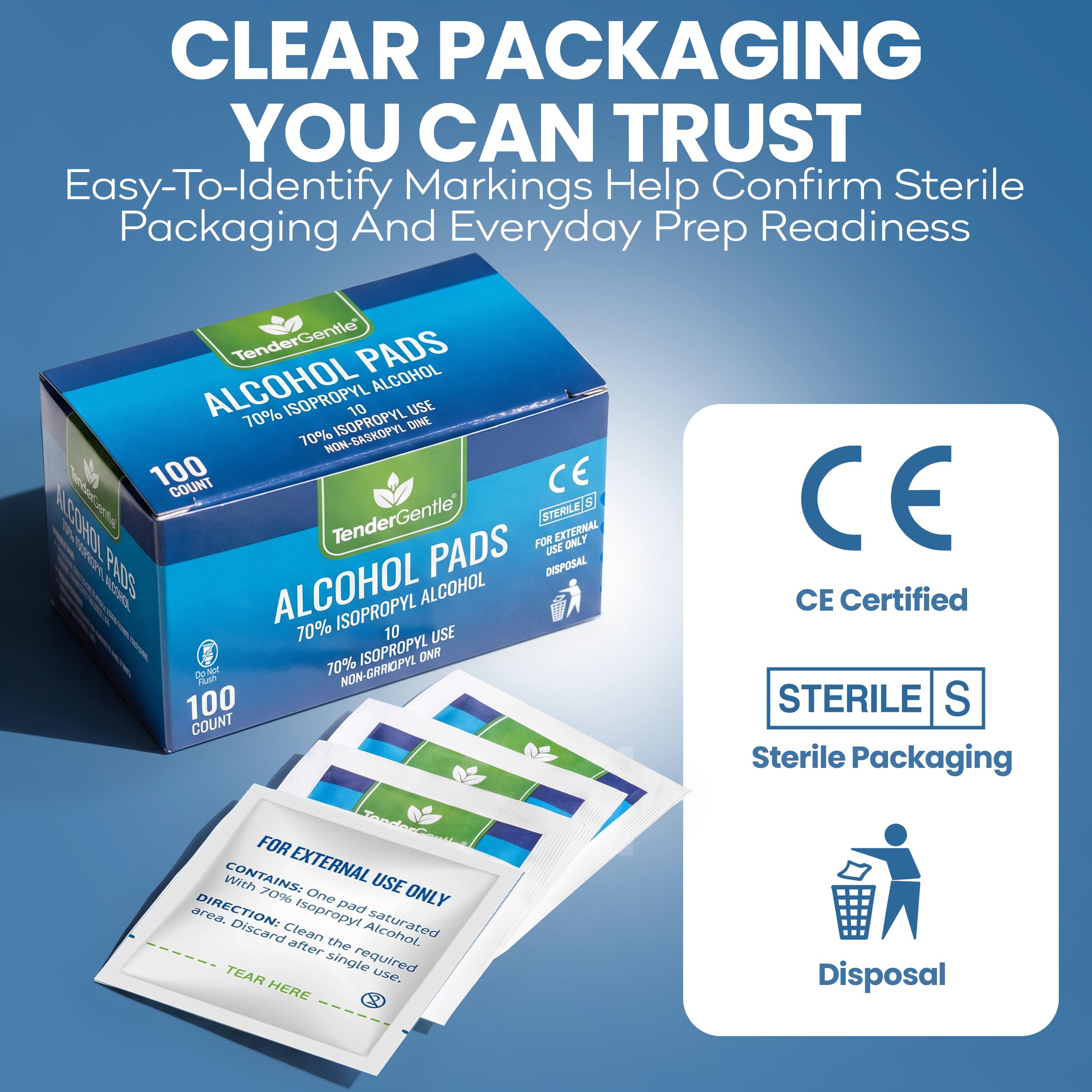 First aid kit alcohol wipes large size