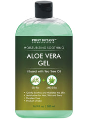 First Botany Aloe Vera Gel bottle with Tea Tree Oil 16.9 fl oz