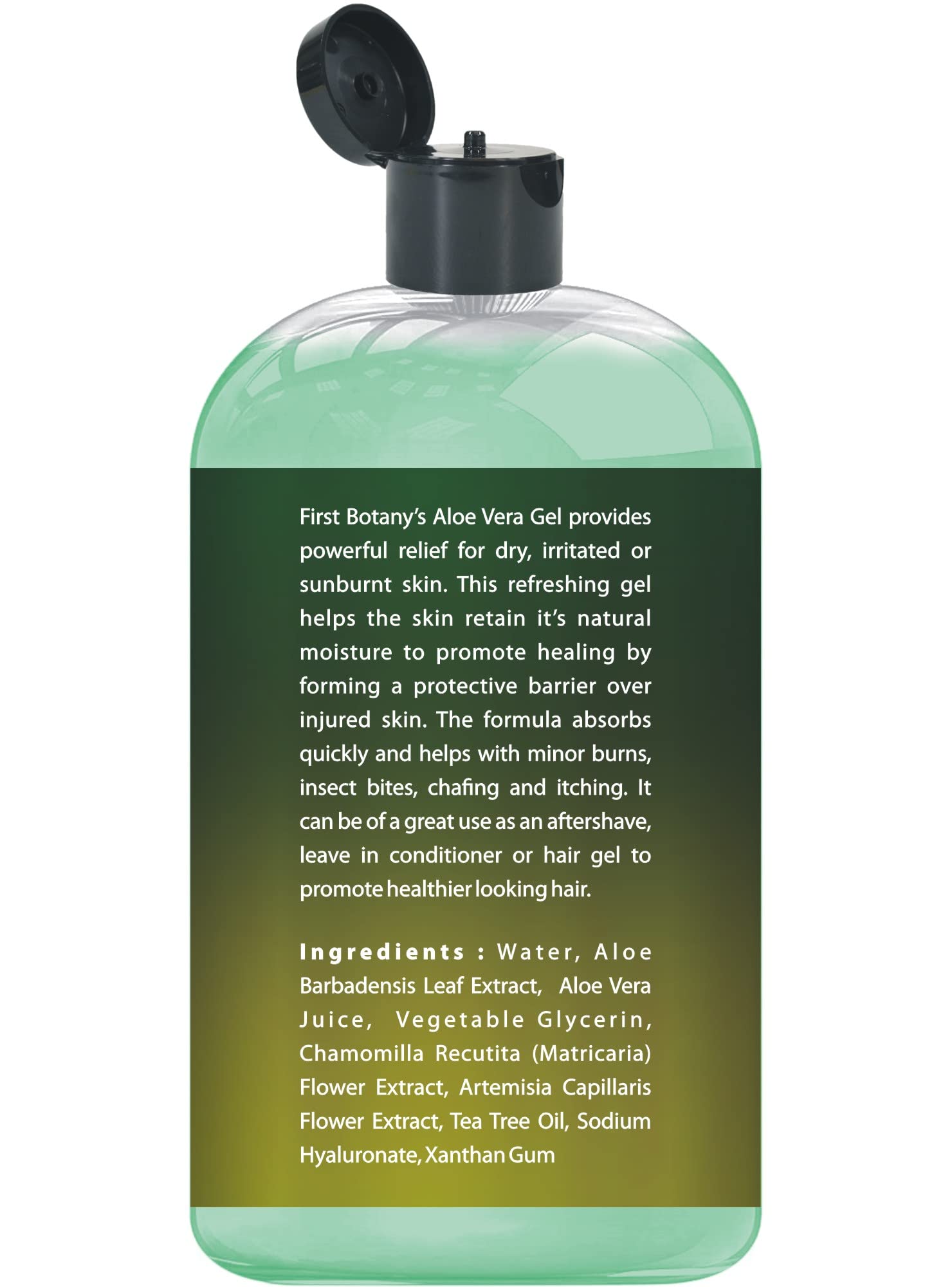 Multi-purpose aloe vera gel for skin hair and scalp First Botany