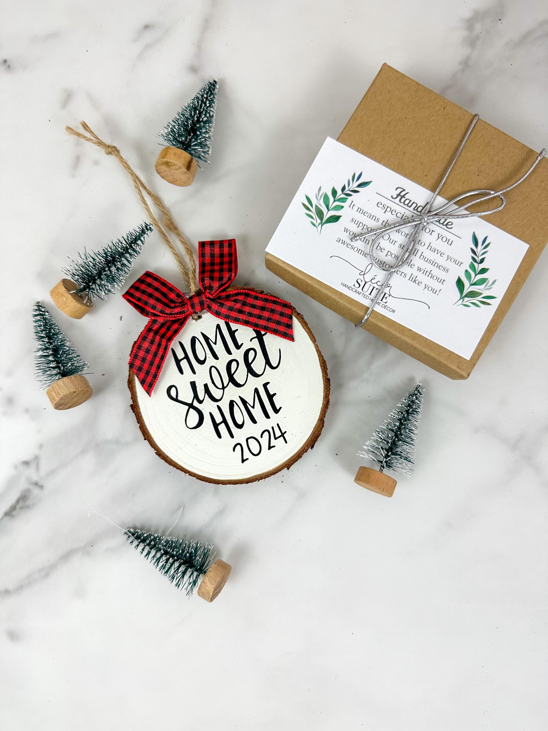 Handcrafted wooden keepsake for housewarmings and new homes