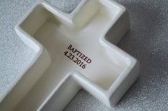 Inside lid showing space for two lines of text