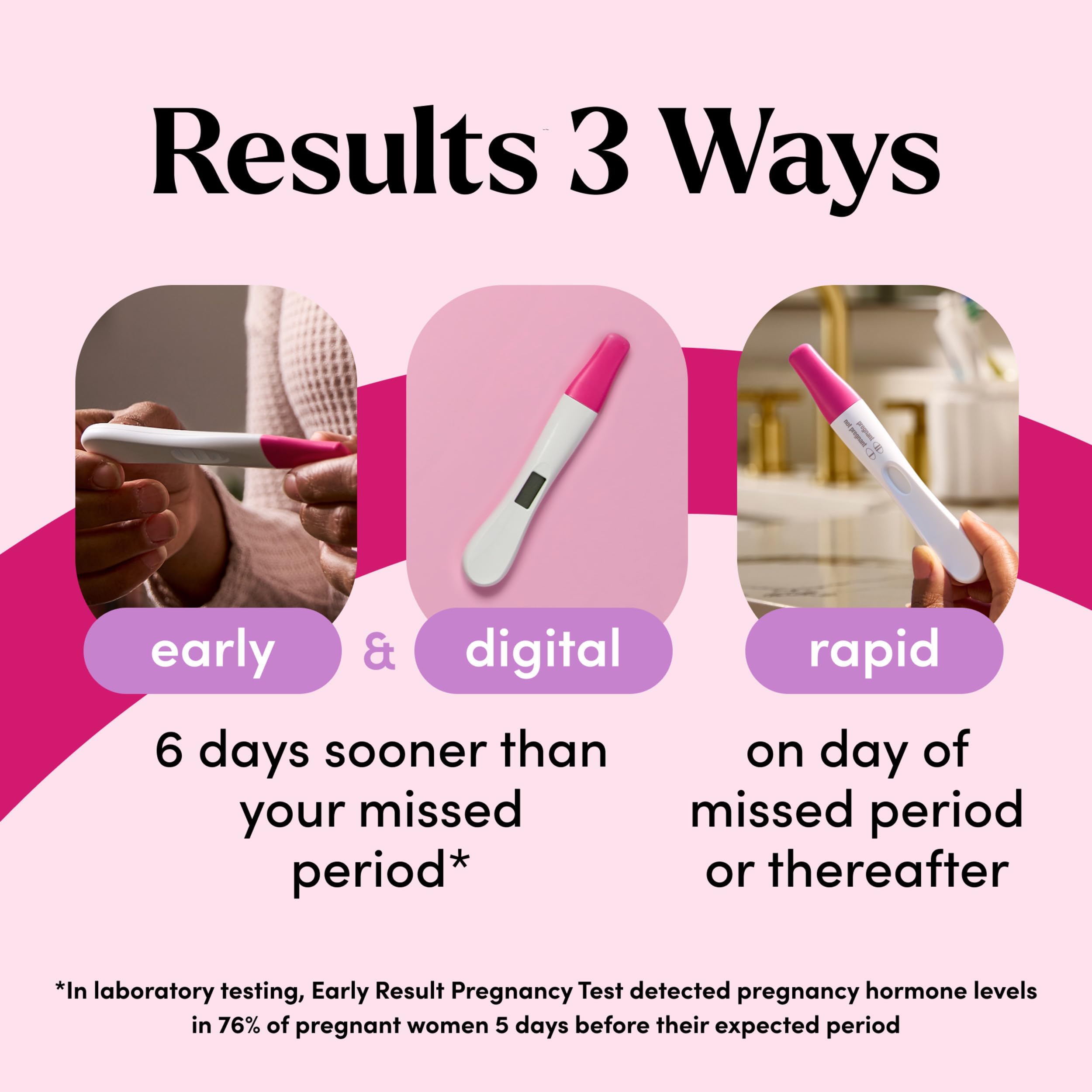 Packaging may vary for First Response Triple Check kit