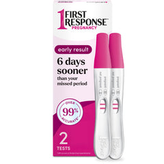First Response Early Result Pregnancy Tests box front 2 Count
