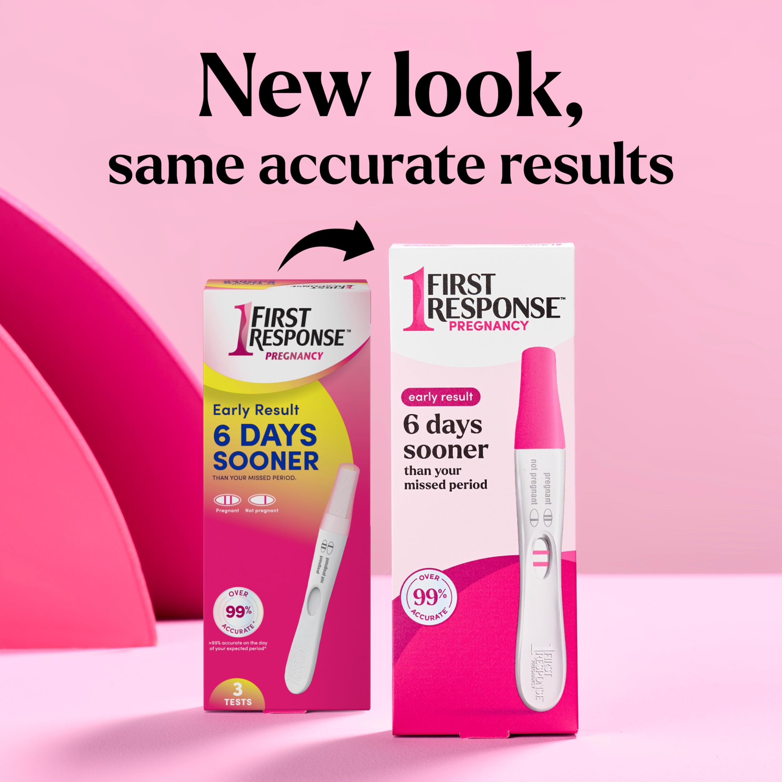 First Response Early Result Pregnancy Tests box back 2 Count