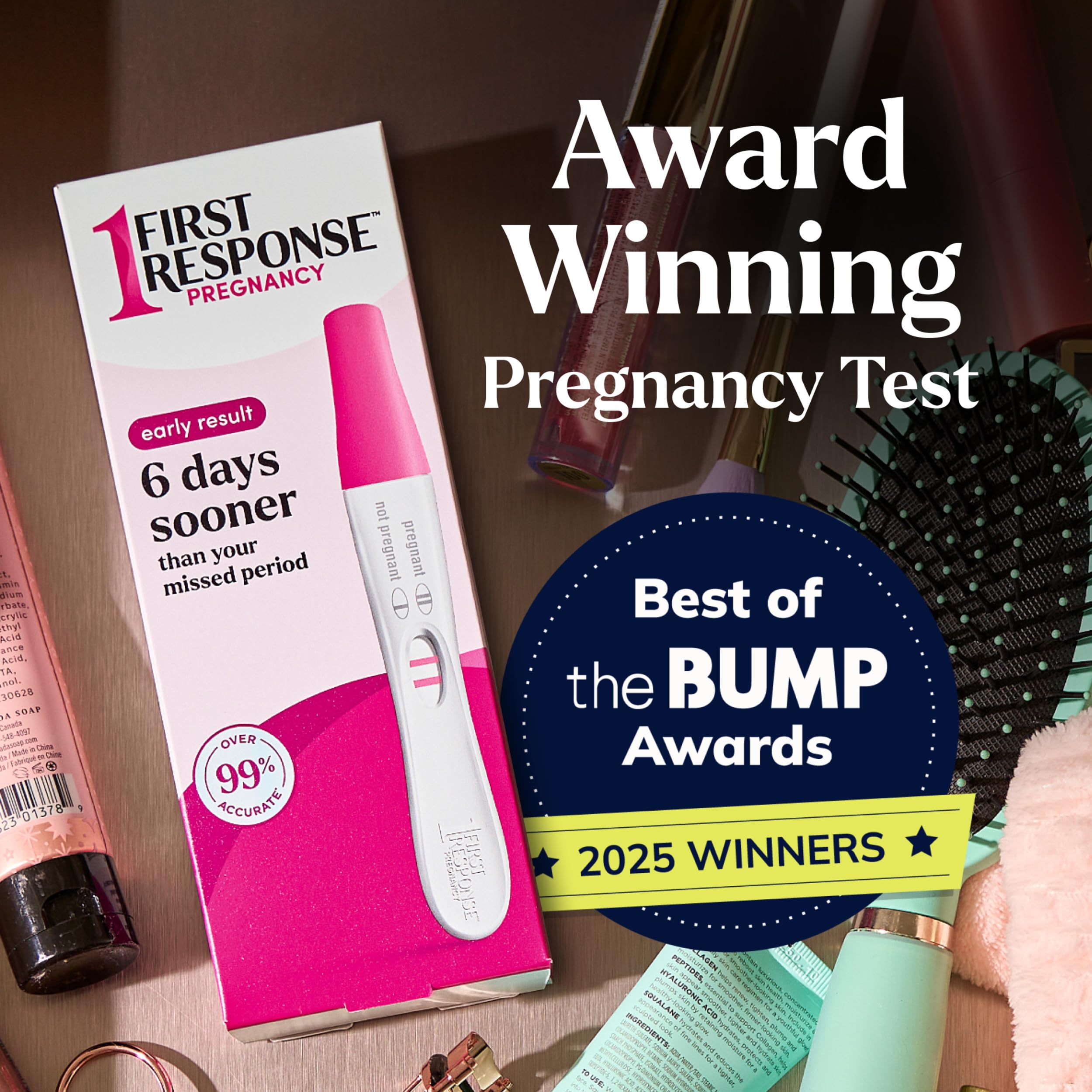 First Response Early Result Pregnancy Tests packaging close up 2 Count