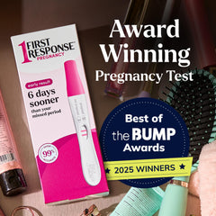 First Response Early Result Pregnancy Tests packaging close up 2 Count