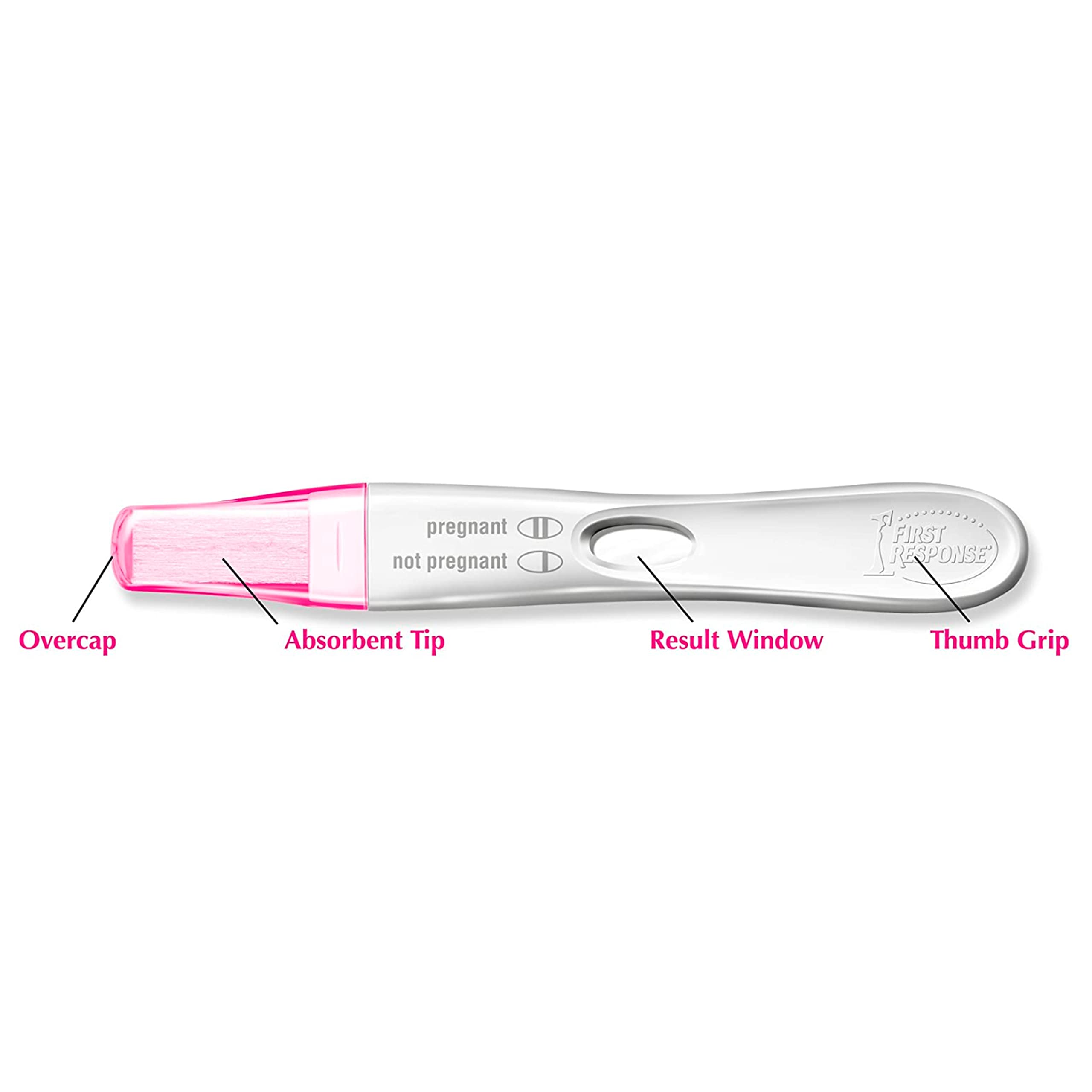 First Response pregnancy test kit English and Spanish instructions included