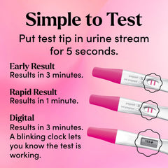Rapid Result test stick from First Response Triple Check