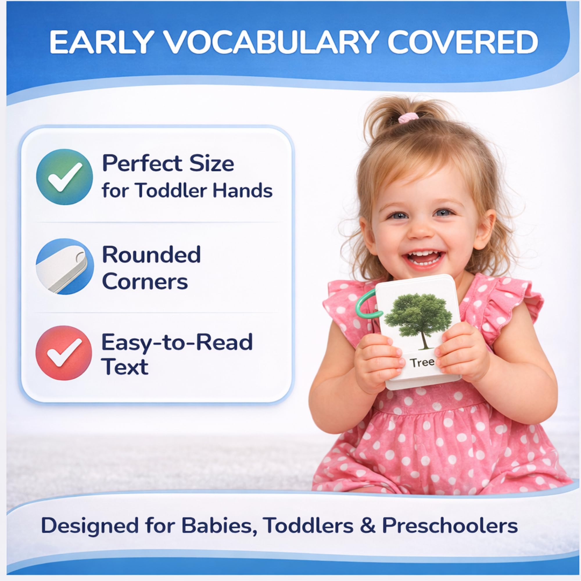 Educational gift flashcards for 2 year olds
